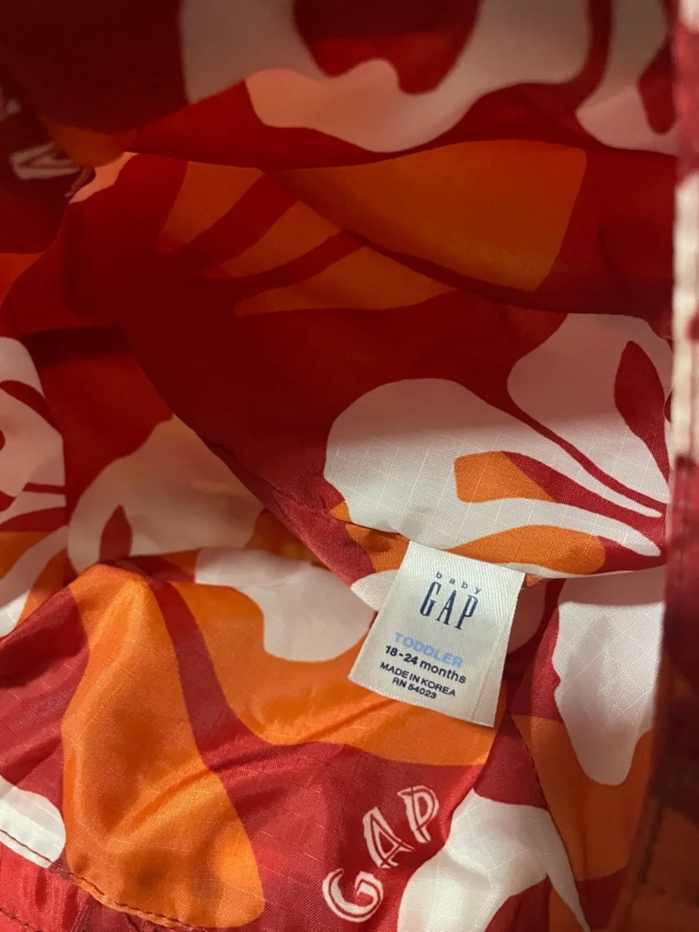 GAP Kids  Red & Blue Floral Bucket Hats